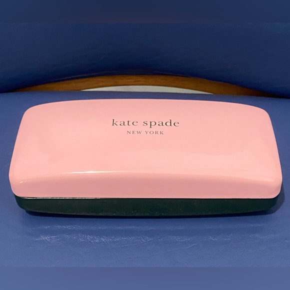 kate spade Accessories - Kate Spade hard-case, clamshell eyewear case, pink and green